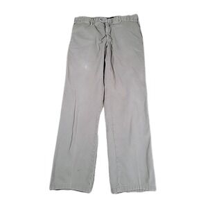 Trillion Pants Men 54 gray Chino Flat Front Cotton Made in Italy COTTON-CASHMERE